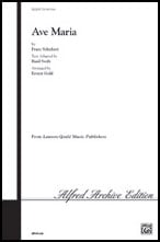 Ave Maria Op. 52 No. 6 SSA choral sheet music cover